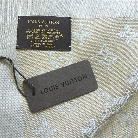 louis vuitton scarf tag authentic|Louis Vuitton scarf men.